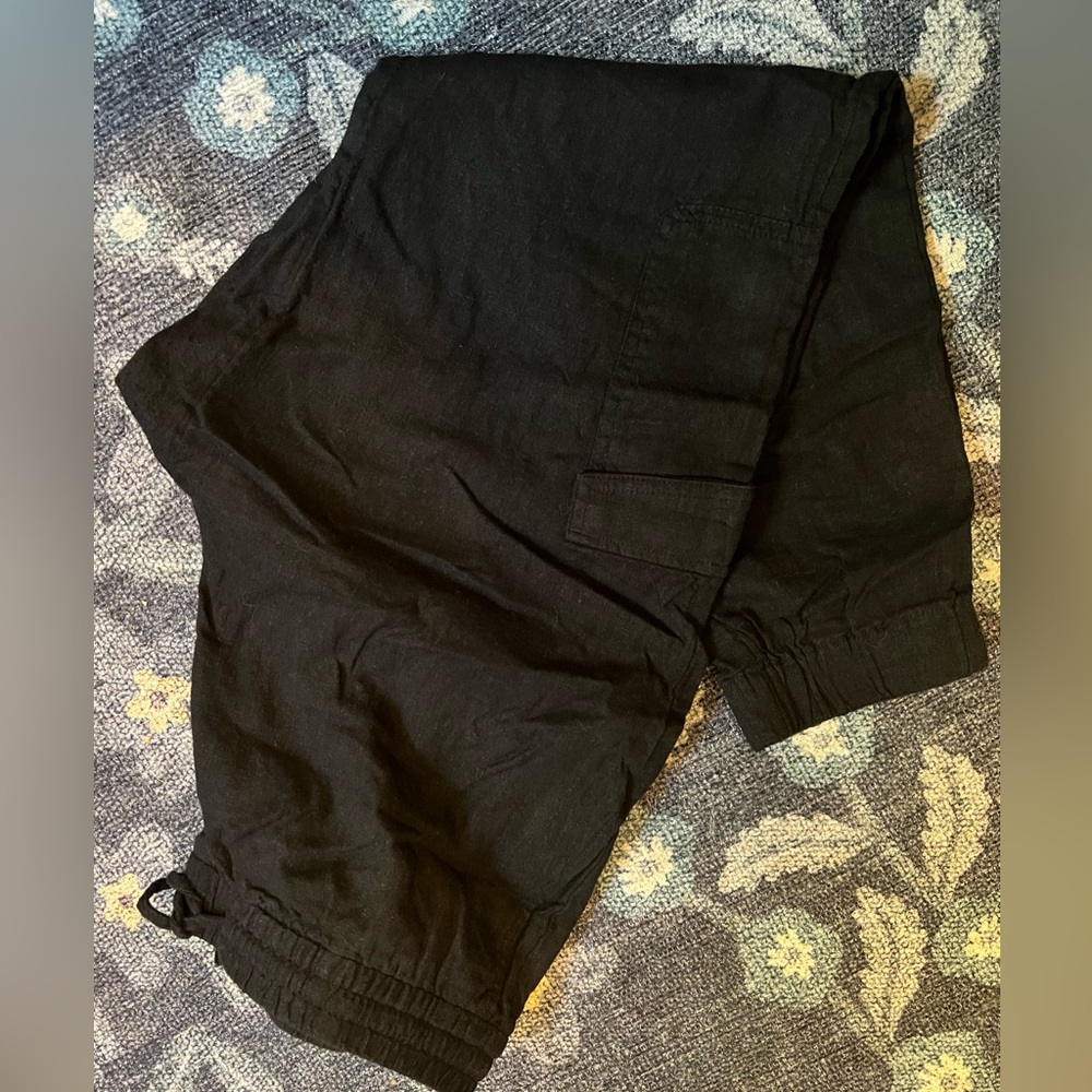 Banana Republic Black linen joggers
